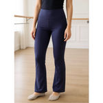 Jockey Navy Yoga Pants L Athleisure Minimalist Clean Girl Pilates Core Stretch Size L Photo 1