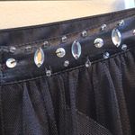 Sequin Hearts Beautiful Tulle Skirt with Rhinestone Waistband Size 9 Black Photo 6