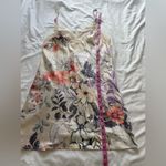 Linea Donatella  Floral Print Satin Chemise Nightgown Slip Dress Lace Lingerie S Photo 7