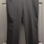 Chico's  Size Medium (1) Gray Straight Leg Ankle Stretch Mid-Rise Dress Pants Photo 0