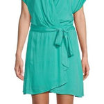 Gianni Bini GB GB Tab Sleeve Wrap Dress, Teal, size Medium, NWT Photo 0