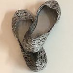 Victoria Adames Size 36:Shimmer Jelly Shoes. New Gray Photo 2