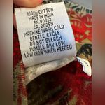 Paisley & Sage Sz: S Abstract Colorful Full Zip Reversible Vest w/pockets. Red Photo 5