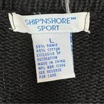 Vintage Ship N Shore‎ Sport Christmas Cardigan Embellished Ugly Sweater Black Size L Photo 7