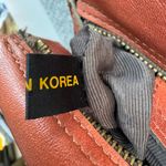 Vintage 70’s 80’s Made in Korea Leather Bag Purse Brown Photo 2