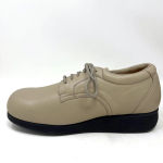Apex Ambulator Shoes Diabetic Lace Up Leather Walking‎ Tan Neutral Women’s 9 Photo 6