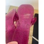 Jeffrey Campbell NWOT  Floralee Sandals Floral Pink Glitter Black Thong Women’s Photo 5