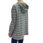 Made for life  Striped V Neck Hooded Pullover Kangaroo Pocket Long Sleeve Tee XL Photo 4