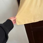 Anna and Frank 80s Vintage 100% Silk Butter Yellow Safari Camp Shirt Extra Large Size undefined Photo 5