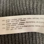 ZARA Women's Gray Ribbed Knit Cropped Open Long Sleeve Cardigan Sweater Top Sz M Photo 3