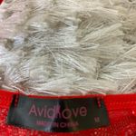 Red Sheer Lace Bralette Bra Sz Medium Photo 10