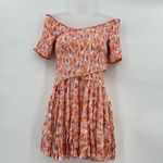 Poupette St. Barth Soledad Off The Shoulder Floral Mini Dress Medium NWT Photo 2