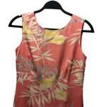 Tommy Bahama Womens Coral Silk Dress Size 4 Vintage Tropical Sheath Coastal Photo 2