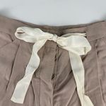Wilfred NWT  Allegra Tan Shorts with Cream Tie Photo 2