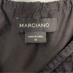 Marciano  Keona Off The Shoulder Black Lace Tiered Top Y2K Women’s Medium Photo 2