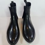 Juicy Couture  Rori Black Sparkle Rain Boots Ankle Style Pull On Waterproof Sz 10 Photo 2