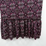 Agnes & Dora  Geometric Paisley Short Sleeve Relaxed Ruffle‎ Tee Top Size L Photo 2