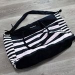 Victoria's Secret Victoria’s Secret Duffle Bag Pink Black Stripe Travel Dance weekender Overnight Photo 0