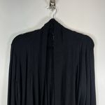 Athleta Pranayama Black Open Front Cardigan Womens Size XS Oversized Pockets Photo 2