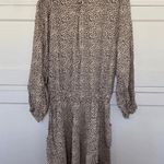 Anthropologie  Beach Gold Chelsea Romper Tan Dot Long Sleeve Photo 3