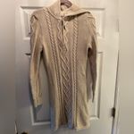 Athleta Hooded Cable Knit Sweater Dress with Zippered Pocket Women’s Size S/M Photo 1
