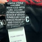 Hot Topic  MED red & black floral swing halter dress scalloped bust trim pin up Photo 5