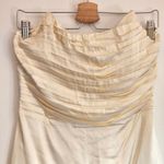Michael Costello x REVOLVE Ruched Bardot Mini‎ Dress in Ivory Size M Size M Photo 3
