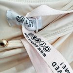 Oh Polly  stretchy ruched skirt in cream NEW Photo 7