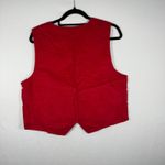 Bryn Connelly Womens Red Penguin Holiday Christmas Vest M Medium Winter Photo 2
