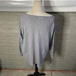 DREAMERS Gray Long Sleeve Boat Neck Casual Top S M Size undefined Photo 1