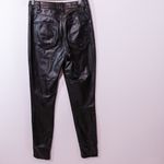 Wilfred Free Aritzia Charm Faux Vegan Leather High Waisted Leggings Pants Black Photo 3