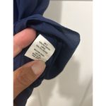 Amanda Uprichard  Sleeveless Mini Dress Size Large V Neck Navy Blue Layer Chiffon Photo 4