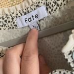 Fate Womens Blouse Top Summer Size L Formal Business Casual Beige Black Size L Photo 2