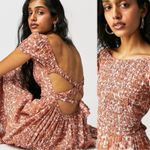 Free People Ultraviolet Maxi Dress Small Prairie Dainty Cottage Bohemian Fall Photo 5