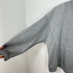 Z Supply  Gray V-Neck Split Neck Sweatshirt Pullover Casual Comfort Cozy Lounge Photo 6