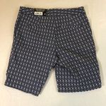 Mario Serrani Shorts Blue Patterned Stretch New Size 2 Photo 1