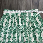 Skies Are Blue Floral High Waist Pleated Trouser Shorts Size Small Green Photo 2