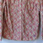 Talbots  Paisley Button Up 12 Western Career Garden Colorful‎ Floral 100% Cotton Photo 3