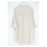 Swimsuits for All Elba Linen Blend Stripe‎ Bathing Suit Cover Up 18/20 Tan Size undefined Photo 2