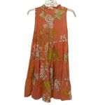 True Destinations Coral Floral Swimsuit Cover Up Womens Size Small Beach Orange Photo 4