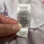 Sandra Darren  Striped Tea Length Dress MIDI Pink & White Dainty Baby Shower Photo 9