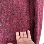 J.Jill Women Tweed Long Sleeve Snap Jacket Shacket Burgundy Size XL Photo 9