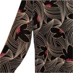 Impressions Black & Pink Floral Top Women’s Size Medium Shirt Flower Detailing!! Photo 1