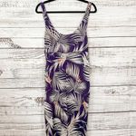 Tavik Swimwear Off Duty Tropical Print Pocket Jumpsuit, EUC, Small, MSRP $198 Purple Photo 3