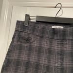 Nine West Jeans Size 10 Heidi Pull On Skinny Black Gray Plaid Stretch Photo 2