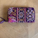 Vera Bradley  Purple Paisley Checkbook Wallet Photo 1