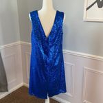 Christina Wu NWT  Celebration Sequin Bridesmaid Dress Royal Blue Size 22 Photo 5