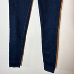 Armani Exchange  Dark Wash Skinny Jeans with Gold Stitching Size 2‎ Photo 2