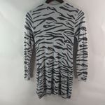 Divided 2 Gray Tiger Pocketed Long Cardigan Sweater Photo 3