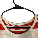 Madewell Red & White Striped Cotton Short Sleeve Scoop Neck Women Sz M Photo 4